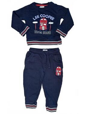 Lee Cooper 18-24M Navy Graphic Shirt & Jogger Set